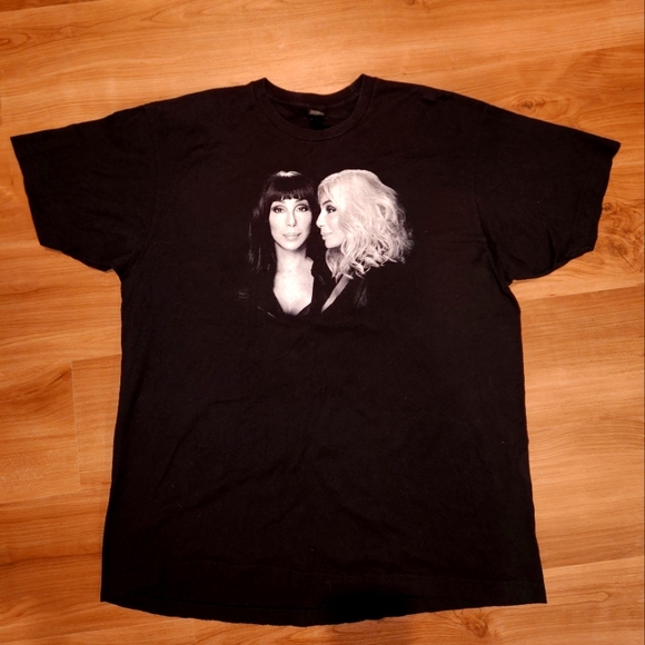 CHER Here We Go Again Tour 2019 Concert T-Shirt Black  Tour Dates XL Adult - Picture 1 of 4